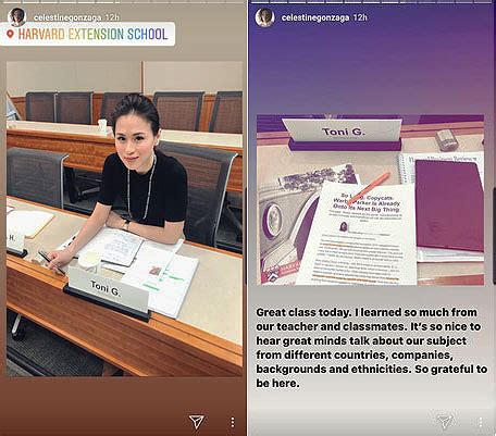 Toni Gonzaga Goes Back to School in Harvard .